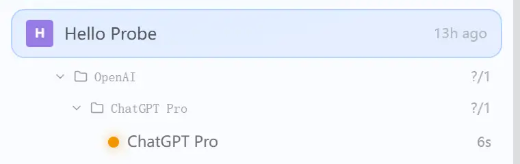 Demo-data: Sidepanelet for PandaNpc-underagenter viser, at ChatGPT Pro kører. Dette er kun en statusvisning i browserhukommelsesdemoen og er ikke bevis for, at der er modtaget et svar.